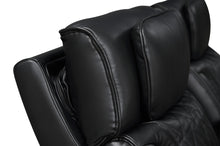 Jazz Black Leather Aire Transformer Power Reclining Sofa & Loveseat Living Room Set