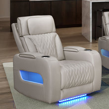 Jazz Ice Leather Aire Transformer Power Reclining Chair