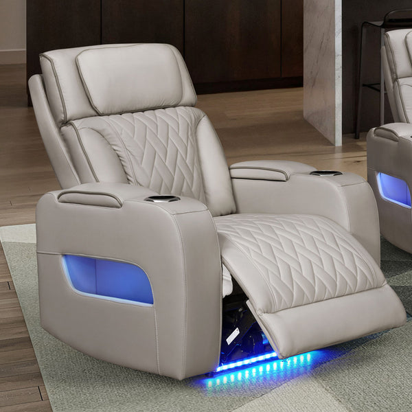 Jazz Ice Leather Aire Transformer Power Reclining Chair