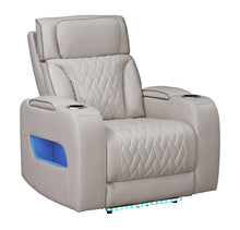Jazz Ice Leather Aire Transformer Power Reclining Chair