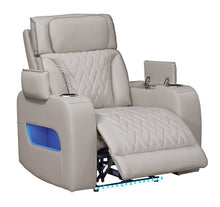 Jazz Ice Leather Aire Transformer Power Reclining Chair