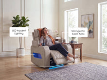 Jazz Ice Leather Aire Transformer Power Reclining Chair