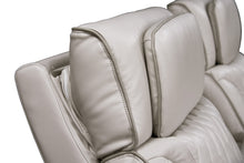 Jazz Ice Leather Aire Transformer Power Reclining Sofa & Loveseat Living Room Set
