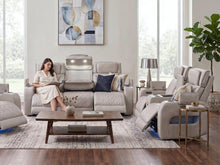 Jazz Ice Leather Aire Transformer Power Reclining Sofa & Loveseat Living Room Set