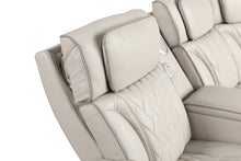 Jazz 117"W Ice Leather Aire Transformer Power Reclining Sectional Sofa
