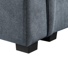 Isla 119" Gray Woven 7-Seater Sectional Sofa