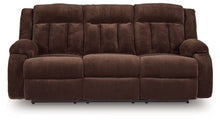 Free Wake - Chocolate - Reclining Power Sofa With Drop Down Table
