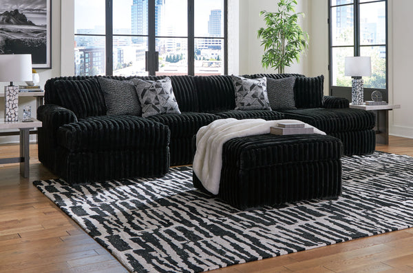 Midnight-Madness 4 Piece Sectional Set