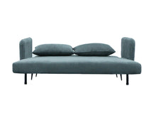 Lawson 61"W Gray Fabric Convertible Loveseat Sleeper