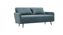 Lawson 61"W Gray Fabric Convertible Loveseat Sleeper