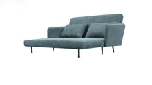 Lawson 61"W Gray Fabric Convertible Loveseat Sleeper