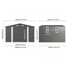 Outdoor Storage Shed With Lockable Doors