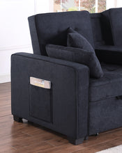 Cody II 70" Dark Gray Woven Convertible Sleeper Loveseat