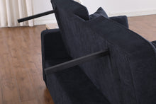 Cody II 70" Dark Gray Woven Convertible Sleeper Loveseat