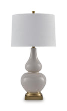 Weswick - Ceramic Table Lamp - Cream / Gold Finish