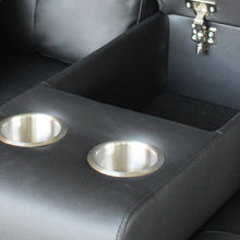 Genesis 85" Black PU Sofa