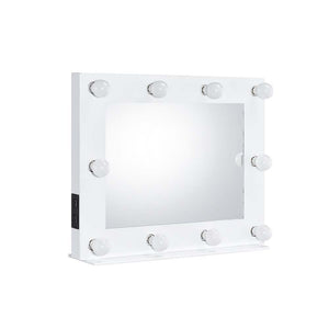 Avery - Accent Mirror - White