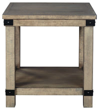 Aldwin - Gray - Rectangular End Table - Crossbuck Styling