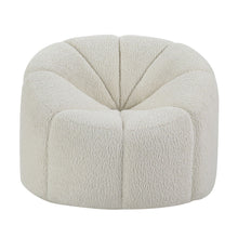 Osmash - Chair With Swivel - White Teddy Sherpa