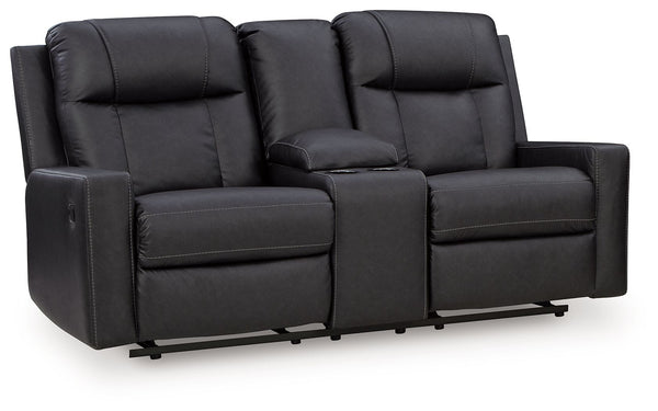 Mackmenville Double Reclining Loveseat With Console