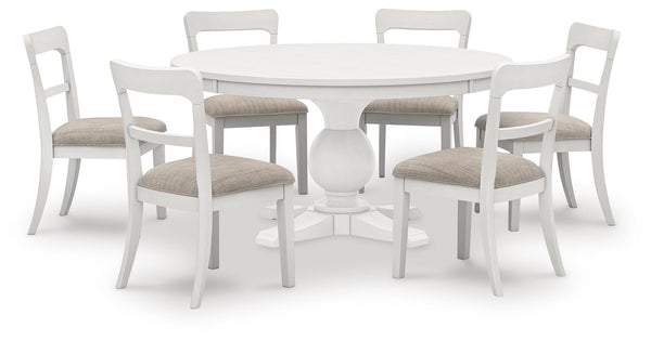 Greddinton Round Dining Table Set