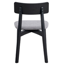 Real - Side Chair (Set of 2) - Gray Linen & Black Finish