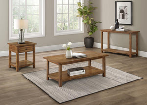 Payne - 1 Drawers Wood End Table with Shelf