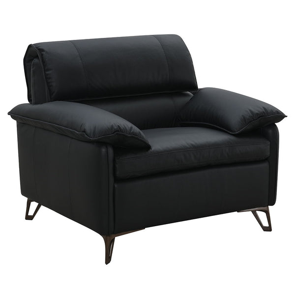 Eilene Chair Black Top Grain Leather