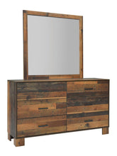 Sidney - Square Dresser Mirror - Rustic Pine