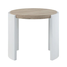 Zoma - End Table - Oak & White High