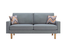 Bahamas 70"W Gray Linen Sofa