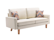 Bahamas 70"W Beige Linen Sofa