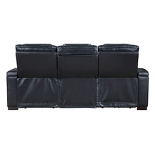 Ephron - Power Motion Sofa With Dropdown Table, Wireless Charging, Reading Light, Power Headrests & LED - Black