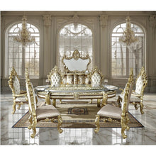 Desiderius - Dining Table - Antique Gold & Hand-Painted Brown