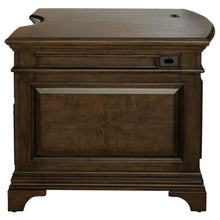 Hartshill 72-inch 7-drawer Executive Desk – Burnished Oak