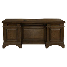 Hartshill 72-inch 7-drawer Executive Desk – Burnished Oak