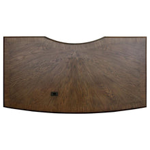 Hartshill 72-inch 7-drawer Executive Desk – Burnished Oak
