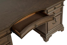 Hartshill 72-inch 7-drawer Executive Desk – Burnished Oak