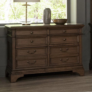 Hartshill 5-drawer Home Office File Cabinet – Burnished Oak