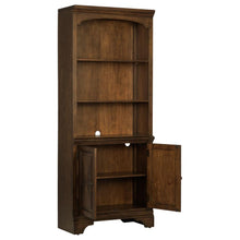 Hartshill 78-inch 3-shelf Cabinet Bookcase – Burnished Oak