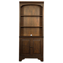 Hartshill 78-inch 3-shelf Cabinet Bookcase – Burnished Oak