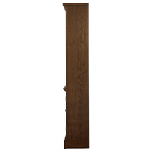 Hartshill 78-inch 3-shelf Cabinet Bookcase – Burnished Oak