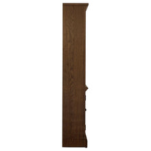 Hartshill 78-inch 3-shelf Cabinet Bookcase – Burnished Oak