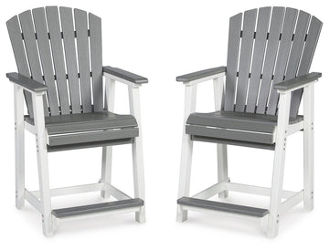 Transville - Barstool (Set of 2) - Gray / White