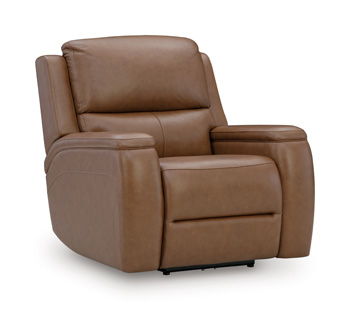 5Z-Syran Power Recliner With Adjustable Headrest Caramel