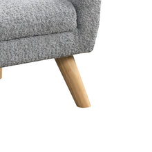 Amelia 28"W Gray Chenille Kids Sofa