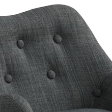 Fenix 19.5"W Gray Linen Kids Chair
