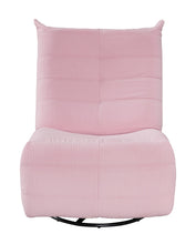Georgena 31"W Pink Corduroy Swivel Glider Recliner
