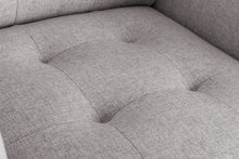 Victoria 33.5"W Beige Linen Fabric Armchair