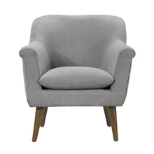Shelby 31.5"W Steel Gray Woven Fabric Oversized Armchair